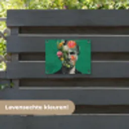 Man - Planten - Groen tuinposter los doek klein -sfeer3