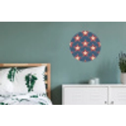 Ster - Klassiek - Blauw Wandcirkel aluminium klein 190 -slaapkamer
