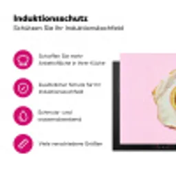 Ei - Disco - Ontbijt - Glitter Inductie beschermer vinyl 3mm klein -zzzzzzz-lf-ups