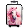 Paard in roze pastel tinten Kinderkoffer - Zwart klein -zzz_website3d