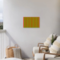 Stippen - Patroon - Groen Tuinposter op houten frame 2 cm dik klein 845 -sfeer1