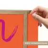Oh la la - Oranje - Roze - Grafisch Light Box met batterij (Wandlamp) middel -USP_websiteprintNL