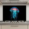 Kwal - Tentakels - Blauw - Licht keuken achterwand spatscherm klein -3d_website