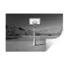 Basketbalpaal - Landschap - Zand - Wit Muursticker klein -3d