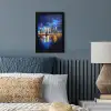 Skyline Toronto - Modern - Stadslicht - Blauw fotolijst zwart zonder passe partout klein -sfeer3