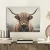 Schotse hooglander - Hoorns - Landschap PET vilt klein -sfeer1