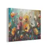 Watercolor - Bloemen - Kunst - Modern PET vilt klein -3d