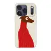 Silhouet - Hond - Trui - Rood Telefoonhoesje iPhone 17 Pro klein -3d