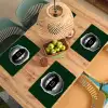 Mond - Groen - Illustratie - BLAH BLAH Placemat vinyl groot -zzsfeer5_Kitchenyeah-website