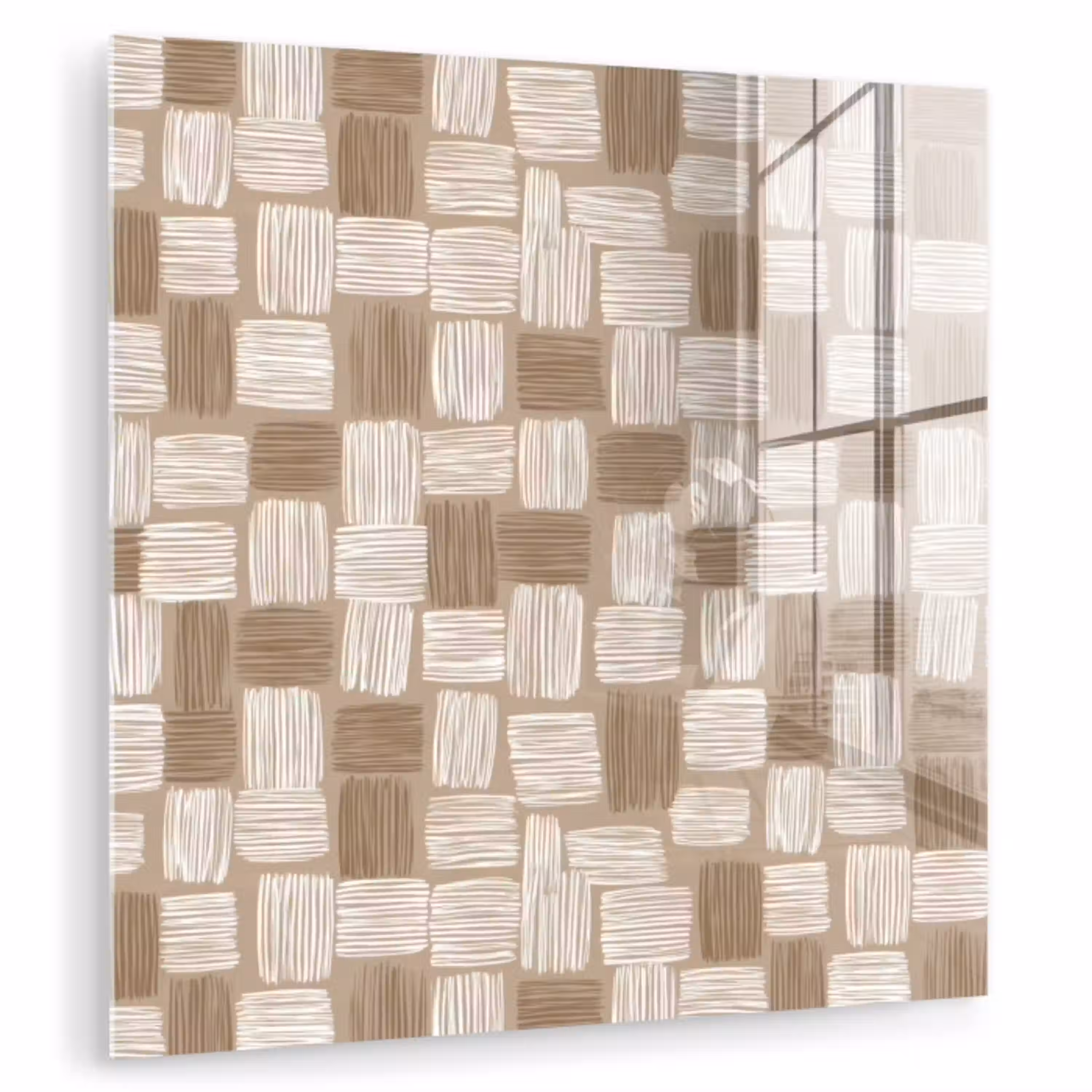 Blok - Patroon - Bruin plexiglas 5mm klein 11 -zzzproduct_nieuw