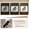 Piano - Oranje - Zwart - schets lijnen Light Box met batterij (Wandlamp) middel -USP_dimbaarNL