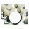 Minimalistisch - Cirkels - Penseelstreken - Beige Placemat vinyl groot -zzsfeer2_Kitchenyeah-website