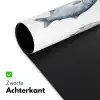 Vissen - Illustratie - Delfts - Blauw Muismat XXL klein -sfeer2