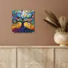 Kunst - Levensboom - Bloemen - Hippie plexiglas 5mm klein -sfeer5