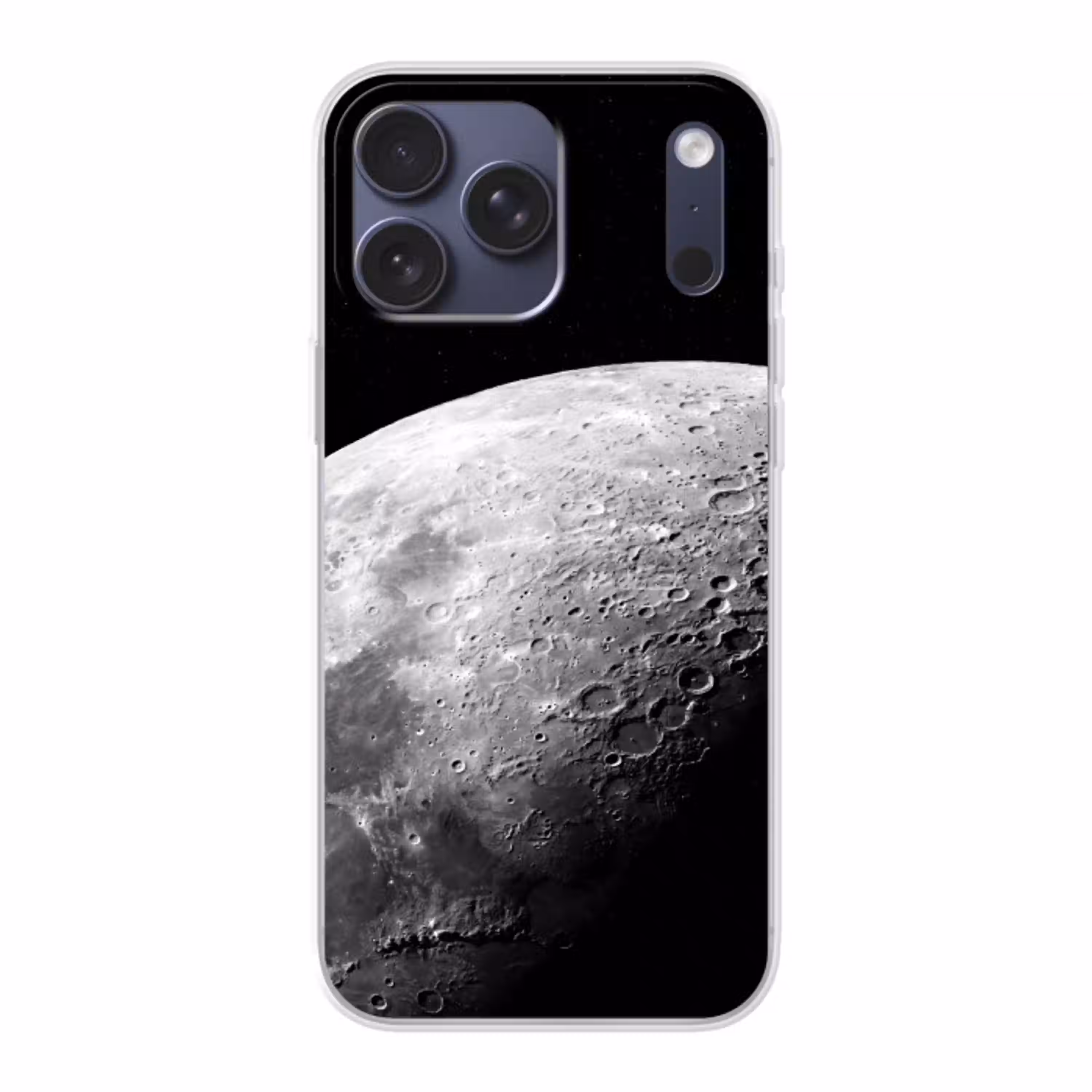 Maan - Kraters - Ruimte Telefoonhoesje iPhone 17 Pro Max klein -3d