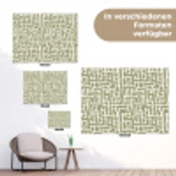 Grafisch - Patroon - Groen tuinposter los doek klein 239 -Xsfeer9_DE