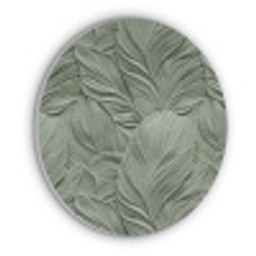 Bladeren - Textuur - Groen Akoestische PET Vilt - Rond klein 838 -3d
