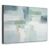 Verf - Moderne kunst - Abstract - Grijs Textielframe zwart klein -3d