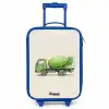 Betonmixer - Getekend - Groen Kinderkoffer - Blauw klein -3d