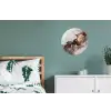 Rood - Marmer - Goud Wandcirkel aluminium klein -slaapkamer