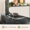 Bloemen - Patroon - Taupe keuken achterwand 2 middel 871 -usp_NL