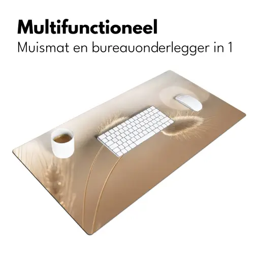 Hazestaartgras - Graanharen - Zonlicht Muismat XXL klein -sfeer4