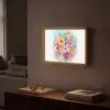 Bloemen - Kleuren - Boeket - Natuur Light Box met batterij (Wandlamp) middel -sfeer1