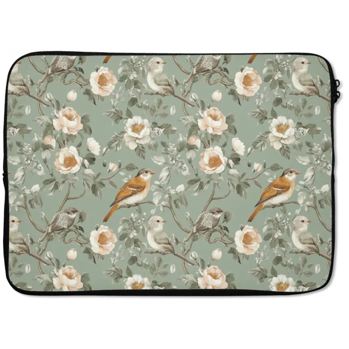 Roze - Vogels - Kleurrijk laptophoes neopreen klein 279 -zkaufland3dotto