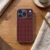 Lijnen - Patroon - Bordeaux Telefoonhoesje iPhone 17 Pro klein 878 -sfeer1