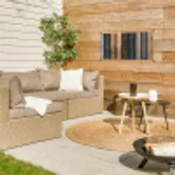 Hout - Planken - Gemengd tuinposter los doek klein -sfeer4
