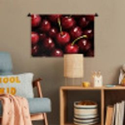 Rood - Fruit - Kersen Wandkleed katoen klein -wsfeer4_kind