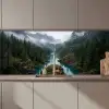 Waterval - Bomen - Bergen keuken achterwand 2 middel zz_3dshopping