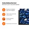 Luxe - Blauwe - Marmer - Stenen Inductie beschermer vinyl 3mm klein 276 -zzzzzzz-td-ups
