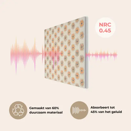 Madelief - Patroon - Oranje PET vilt klein 837 -USP_NL