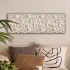 Abstract - Beige - Patroon - Donkerbruin canvas 2cm klein 828 -sfeer1