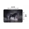 Paard - Magisch - Zwart Placemat vinyl groot -specs