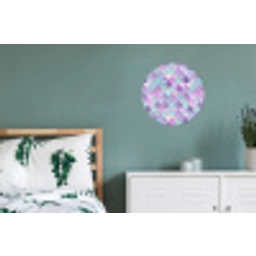 Dromerig - Zeemeermin - Pastel Wandcirkel aluminium klein 190 -slaapkamer