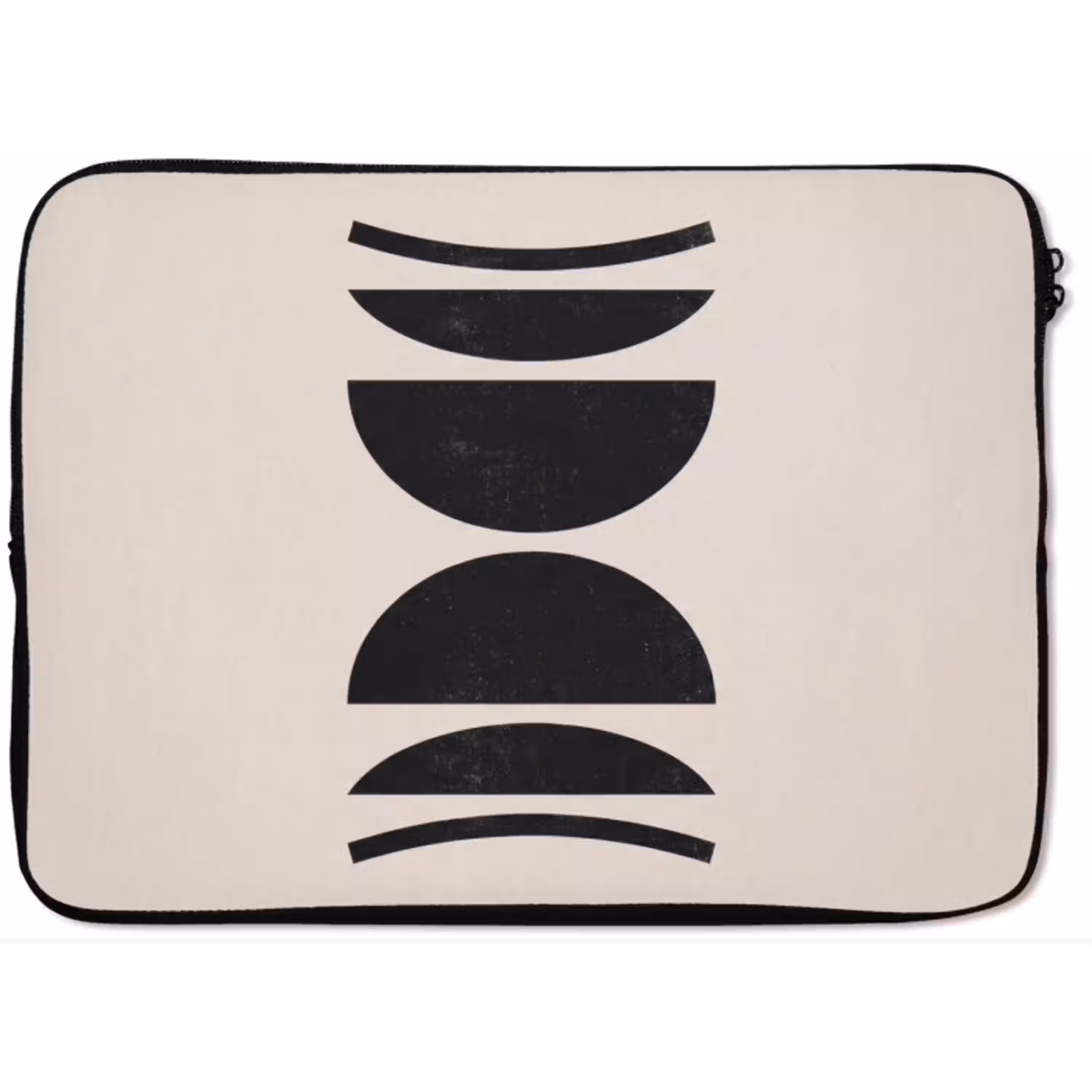 Abstract - Vormen - Zwart laptophoes neopreen klein -zkaufland3dotto