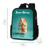Hamster - Wortel - Dier Rugzak - Zwart middel -productfoto_formaten
