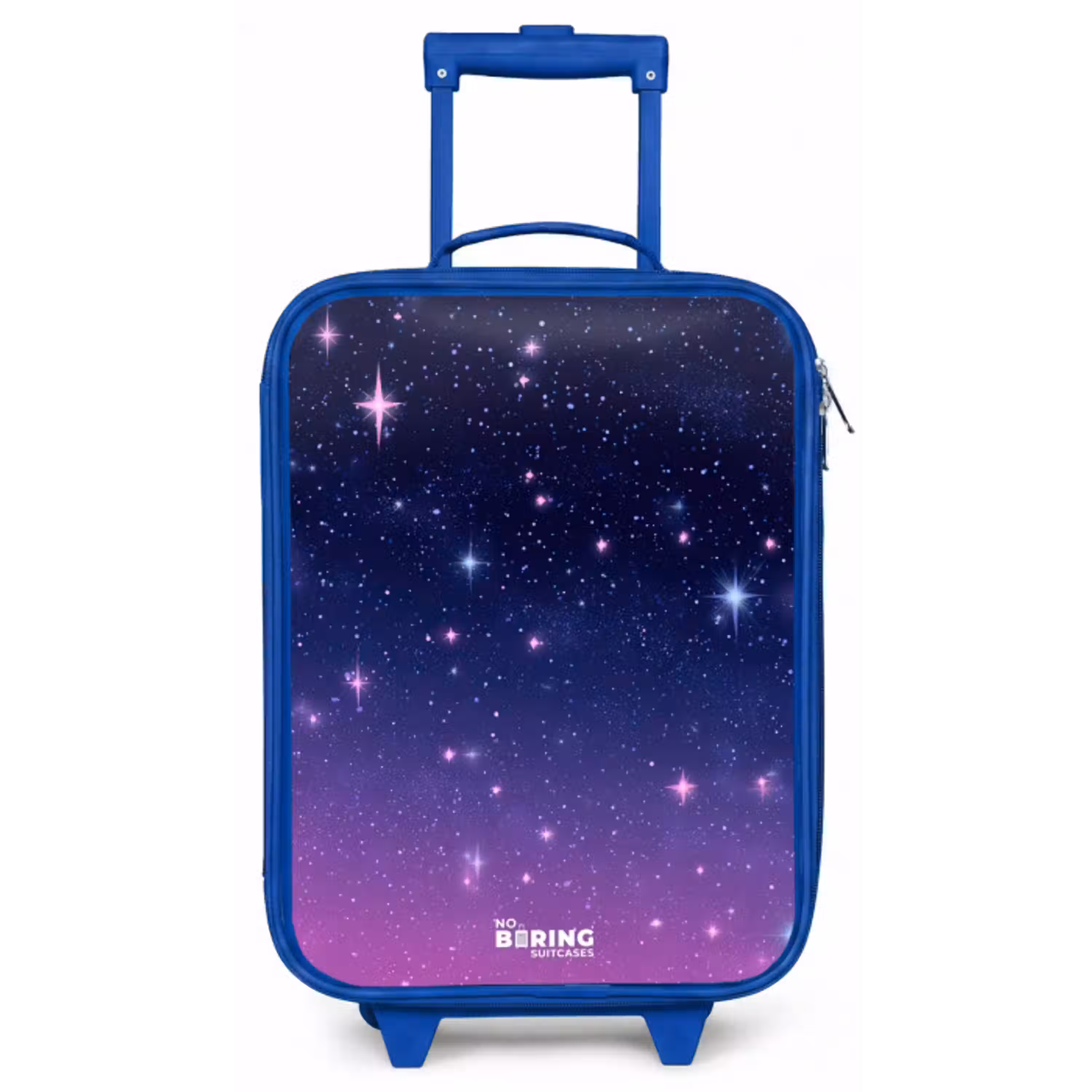 Sterren - Galaxy - Blauw - Roze Kinderkoffer - Blauw klein -zz3dotto