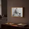Vrouw - Masker - Wijn - Sigaret Light Box met batterij (Wandlamp) middel -sfeer1