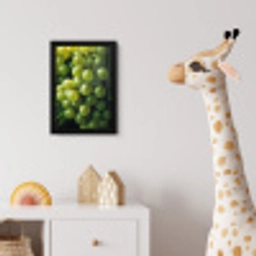 Druiven - Tros - Groen fotolijst zwart zonder passe partout klein -usfeer4_kinderkamer