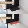 Illustratie - Kerstman - Rendieren - Rood Deurmat klein -voor-na_NL