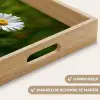 Wit - Madeliefje - Bloem - Gras Dienblad Rechthoek middel -USP_HandgreepNL