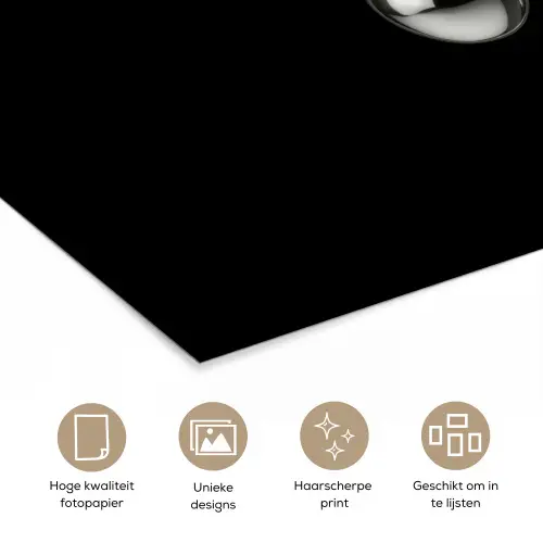 Kers - Luxueus - Metallic poster papier klein -closeup_NL