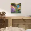 Tuinhuisje - Blauw - Bloemen aluminium wit klein -sfeer3