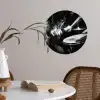 Drummer - Zwart - Drumstel Wandcirkel behangsticker klein -sfeer3