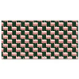 Vlechtpatroon - Groen - Roze - Geometrisch Balkonbeschermer Duitsland klein 596 -zz_3d