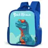 Dino - Zonnebril - Blauw Kinderrugzak - Blauw middel -schuin