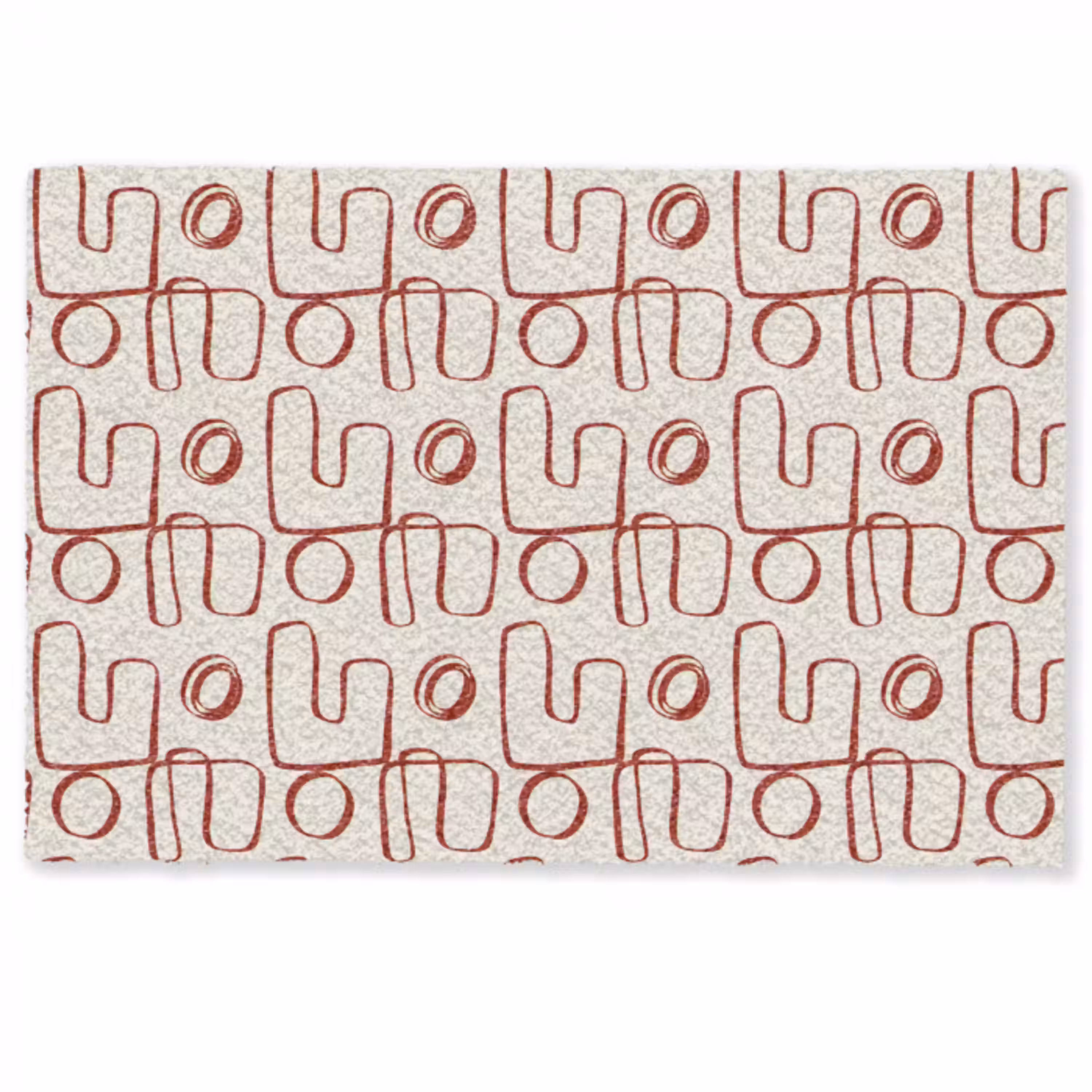Abstract - Patroon - Beige - Rood Deurmat klein 898 -zkaufland3d